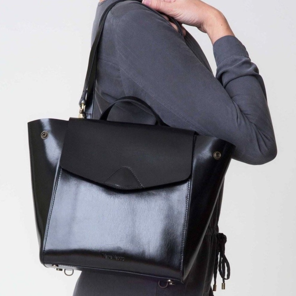 VereVerto Mini Macta Convertible Leather Backpack - Picture 16 of 16